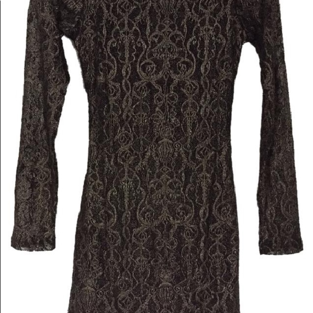 Nightcap High-Neck Open Back Dress